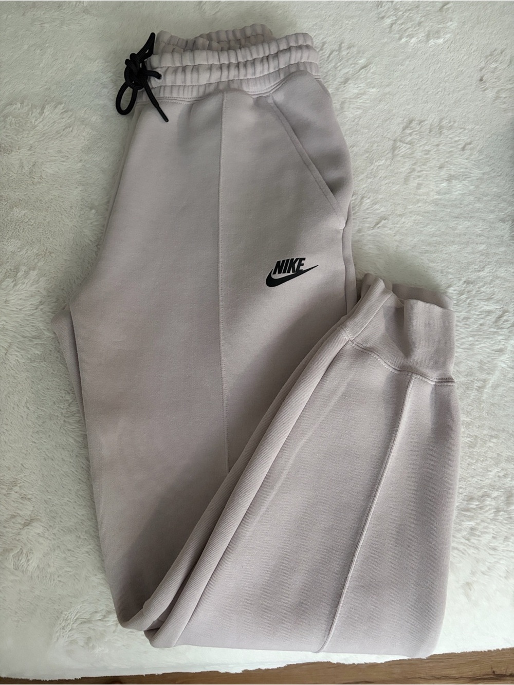 Nike Women's Light Lavender Jogger Pants with Black Accents